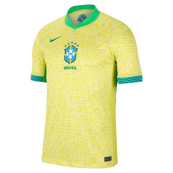 Brazil National Team Nike 2024 Home Stadium Replica Jersey?ยจC Yellow - Image 2