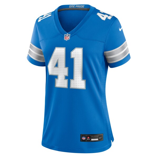 James Houston Detroit Lions Nike Women's Team Game Jersey - Blue - Image 2