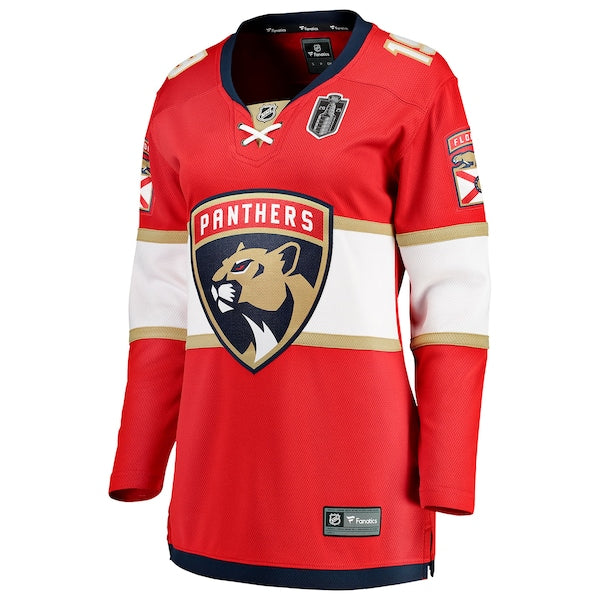 Matthew Tkachuk Florida Panthers Women's 2025 Stanley Cup Final Home Breakaway Player Jersey - Red - Image 2