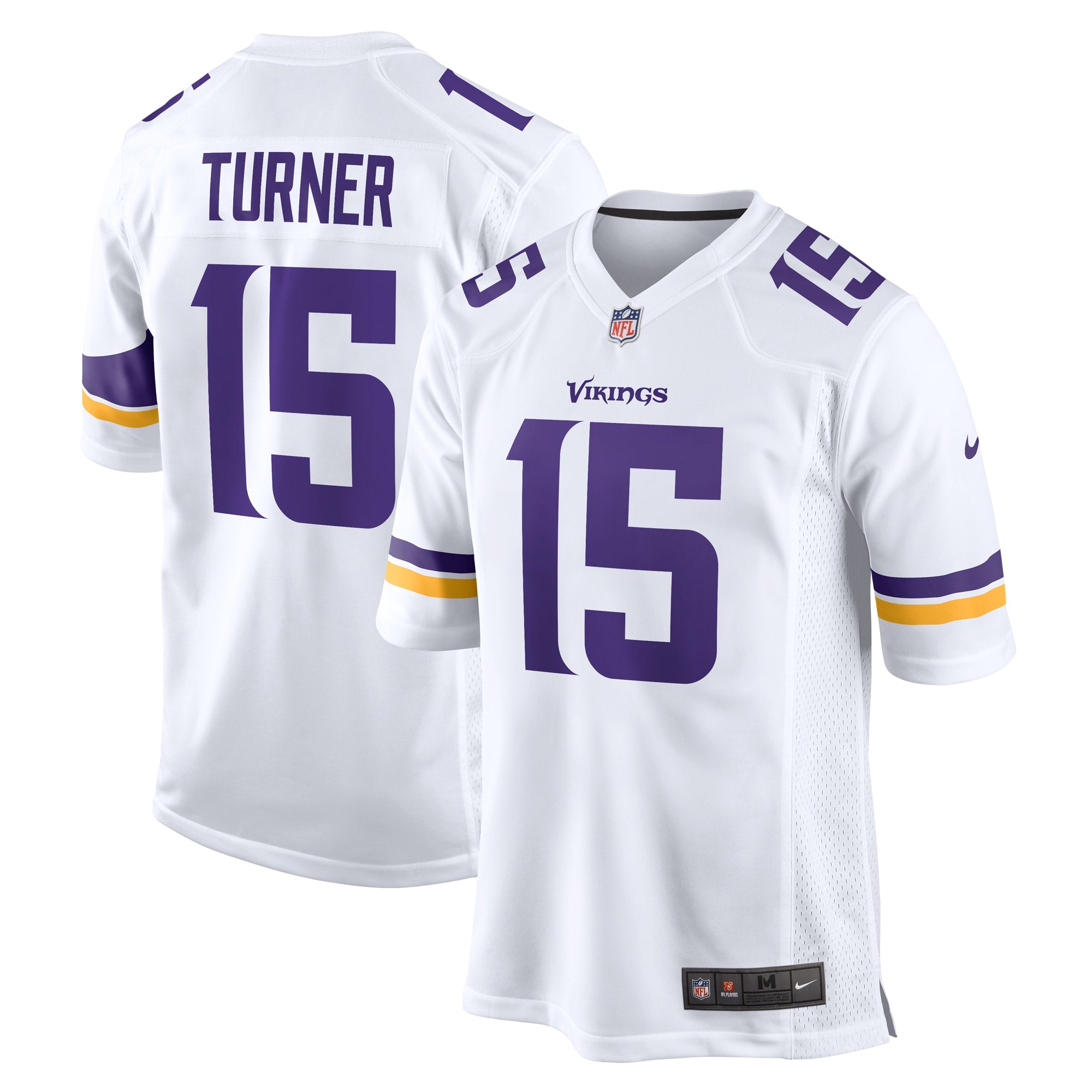 Dallas Turner Minnesota Vikings Nike Alternate Game Jersey - Purple/White - Image 5