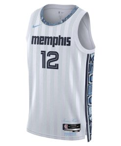 Alternative view of Ja Morant Memphis Grizzlies Nike Unisex 2025/26 Swingman Jersey - White - City Edition