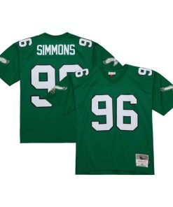 Alternative view of Clyde Simmons Philadelphia Eagles Legacy Replica Jersey - Kelly Green