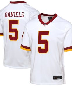 Jayden Daniels Washington Commanders Nike Youth Game Super Bowl Era Jersey - White