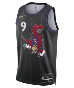 Alternative view of RJ Barrett Toronto Raptors Nike Unisex 2024/25 Swingman Player Jersey - City Edition - Black