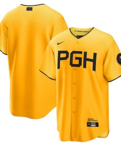 Pittsburgh Pirates Nike 2023 City Connect Replica Jersey - Gold
