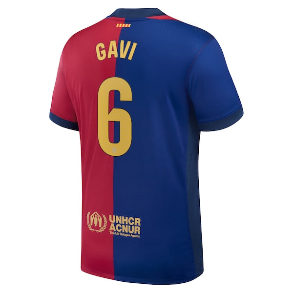 Gavi Barcelona Nike 2024/25 Home Replica Player Jersey - Royal - Image 3