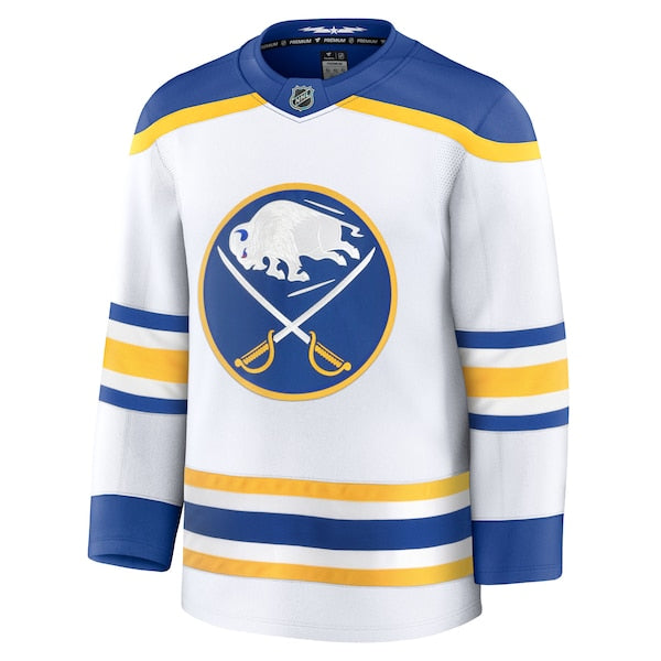 Buffalo Sabres Away Premium Jersey - White/Royal/Black - Image 3