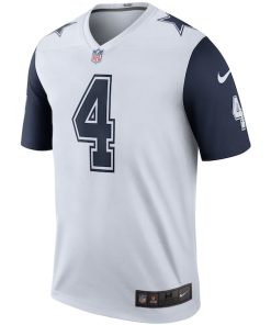 Alternative view of Dak Prescott Dallas Cowboys Nike Color Rush Legend Player Jersey - White