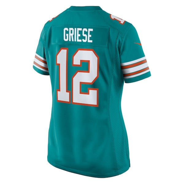Bob Griese Miami Dolphins Nike Women's Retired Player Jersey - Aqua - Image 3