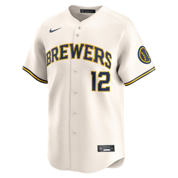 Rhys Hoskins Milwaukee Brewers Nike Alternate Limited Player Jersey - Cream - Image 2