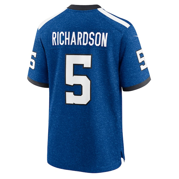 Anthony Richardson Indianapolis Colts Nike Indiana Nights Alternate Game Jersey - Royal/Royal/White - Image 4