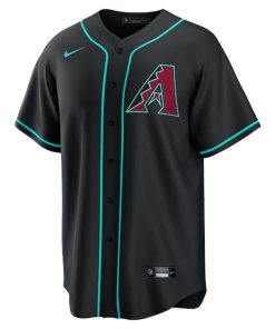 Alternative view of Ketel Marte Arizona Diamondbacks Nike Alternate Replica Jersey - Black/Crimson