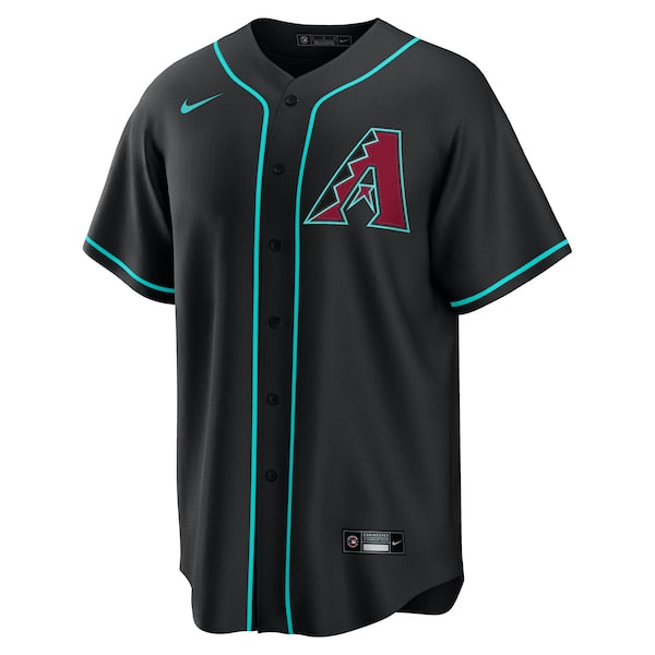 Ketel Marte Arizona Diamondbacks Nike Alternate Replica Jersey - Black/Crimson - Image 2