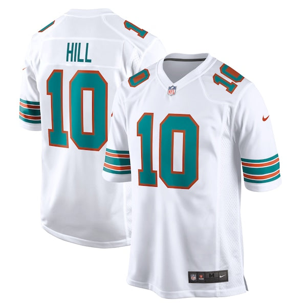 Tyreek Hill Miami Dolphins Nike Alternate Game Jersey - White/Aqua - Image 2