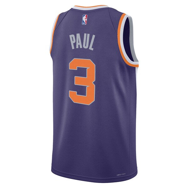 Chris Paul Phoenix Suns Nike Youth Swingman Jersey - Icon Edition - Purple/White - Image 4