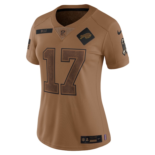Josh Allen Buffalo Bills Nike Women's 2023 Salute To Service Limited Jersey - Brown - Image 3