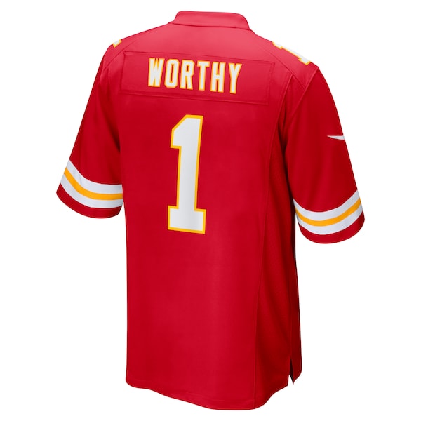 Xavier Worthy Kansas City Chiefs Nike 2024 NFL Draft First Round Pick Player Game Jersey - Red - Image 4