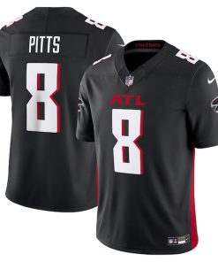 Alternative view of Kyle Pitts Atlanta Falcons Nike Vapor F.U.S.E. Limited Jersey - Black/Red/White