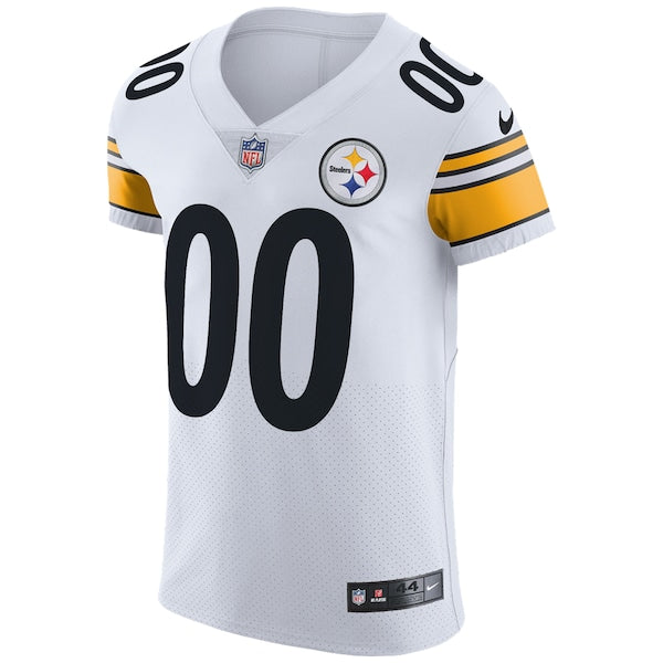 Pittsburgh Steelers Nike Vapor Untouchable Custom Elite Jersey - White - Image 2