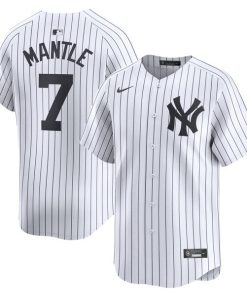 Mickey Mantle New York Yankees Nike Home Limited Player Jersey - White