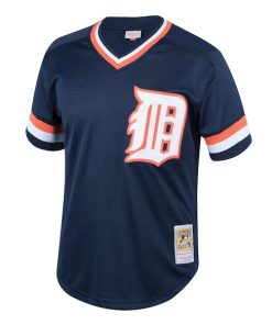 Alternative view of Kirk Gibson Detroit Tigers Youth Cooperstown Collection Mesh Batting Practice Jersey - Navy
