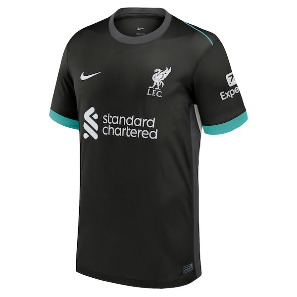 Liverpool Nike 2024/25 Away Replica Blank Jersey - Forest Green - Image 2