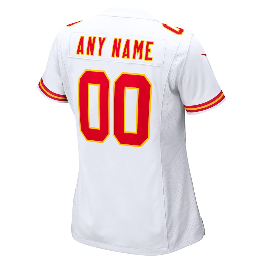 Kansas City Chiefs Nike Women's Custom Game Jersey - White - Image 3