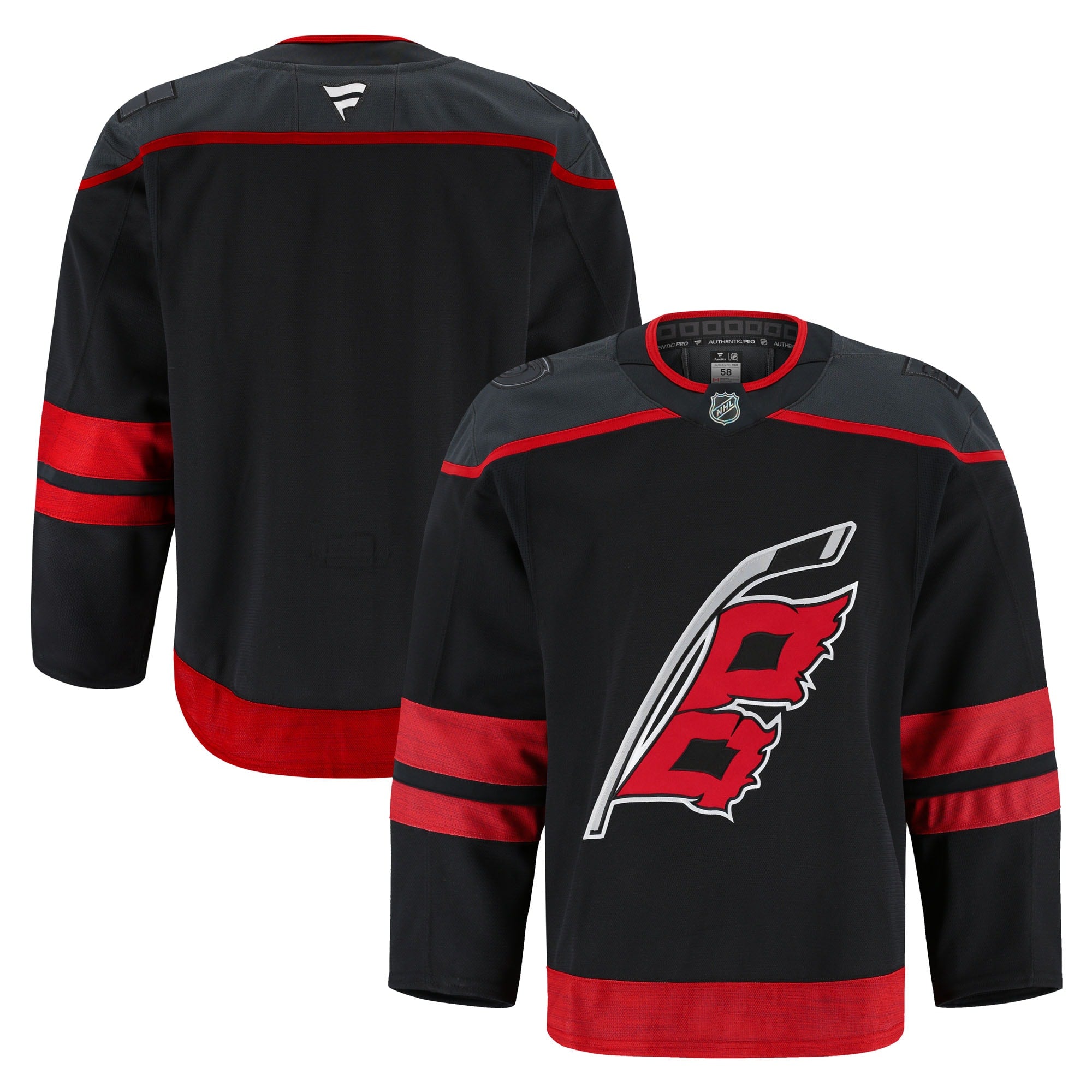 Carolina Hurricanes Away Authentic Pro Jersey - White/Black - Image 6