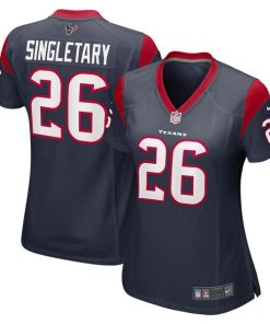 Devin Singletary Houston Texans Nike Women's Team Game Jersey - Navy