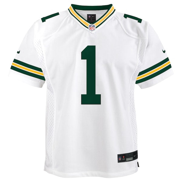 Micah Parsons Green Bay Packers Nike Youth White Game Jersey - White/Green - Image 3