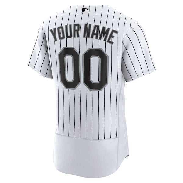Chicago White Sox Nike Home Authentic Custom Jersey - White - Image 3