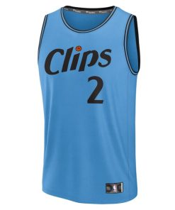 Alternative view of Kawhi Leonard LA Clippers  2024/25 Fast Break Player Jersey - City Edition - Light Blue
