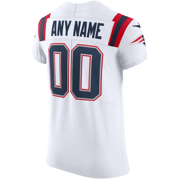 New England Patriots Nike Vapor Elite Custom Jersey - White - Image 3
