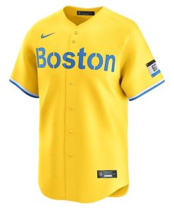 Alternative view of David Ortiz Boston Red Sox Nike City Connect Retired Player Jersey - Gold