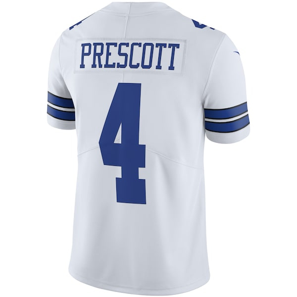 Dak Prescott Dallas Cowboys Nike Vapor Limited Player Jersey - White/Navy - Image 4