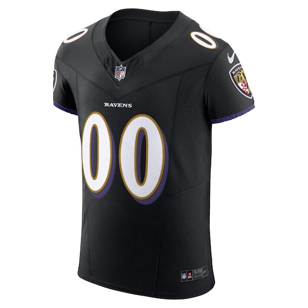 Baltimore Ravens Nike Vapor F.U.S.E. Elite Custom Jersey - Black - Image 2