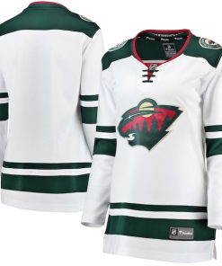 Minnesota Wild  Women's Away Breakaway Jersey - White/Green