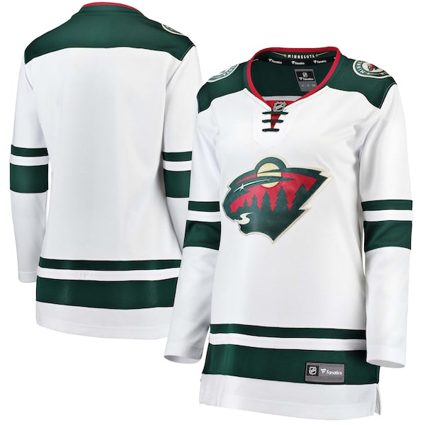 Minnesota Wild Women's Away Breakaway Jersey - White/Green