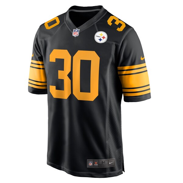 Jaylen Warren Pittsburgh Steelers Nike Alternate Game Jersey - Black - Image 2