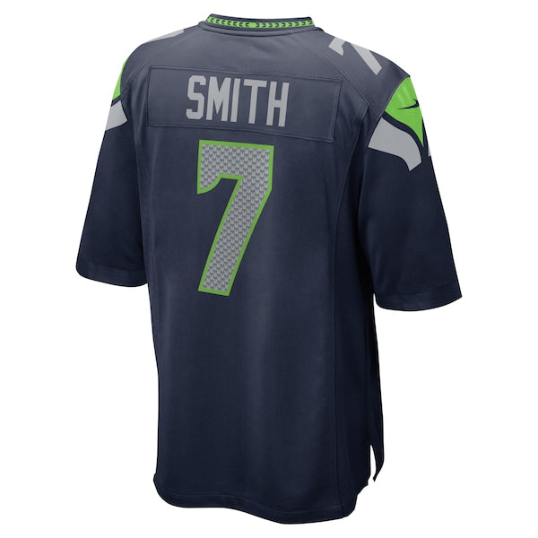 Geno Smith Seattle Seahawks Nike Game Jersey - College Navy/Royal - Image 4