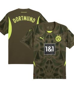 Borussia Dortmund Puma 2024/25 Replica Short Sleeve Goalkeeper Jersey - Olive