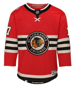 Alternative view of Nick Foligno Chicago Blackhawks Youth 2025 NHL Winter Classic Premier Player Jersey - Red