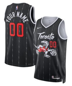 Toronto Raptors Nike Unisex 2025/26 City Edition Swingman Custom Jersey - Black