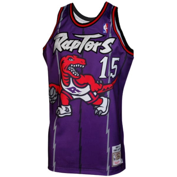 Vince Carter Toronto Raptors 1998/99 Throwback Authentic Jersey - Purple - Image 4
