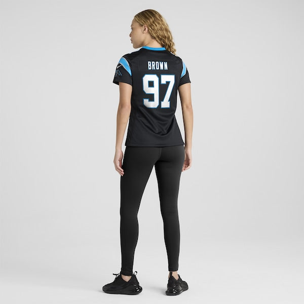 Bobby Brown Carolina Panthers Nike Women's Team Game Jersey - Black - Image 5