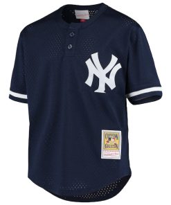 Alternative view of Derek Jeter New York Yankees Youth Cooperstown Collection Mesh Batting Practice Jersey - Navy