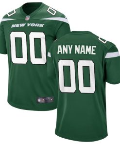 New York Jets Nike Game Custom Jersey - Gotham Green