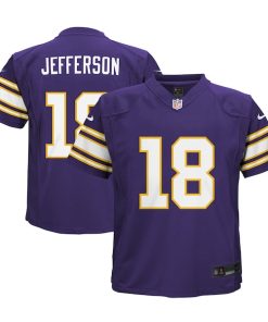 Justin Jefferson Minnesota Vikings Nike Preschool Alternate Game Jersey - Purple