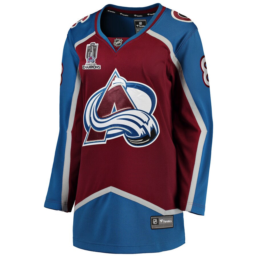 Cale Makar Colorado Avalanche Women's Home 2022 Stanley Cup Champions Breakaway Player Jersey - Burgundy - Image 2