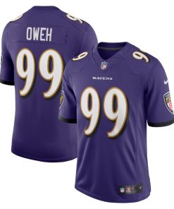 Odafe Oweh Baltimore Ravens Nike Vapor Limited Jersey - Purple/Black